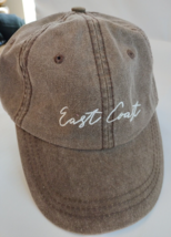 Trendy Embroider East Coast Hat Cap Tan Dyed Twill New - £8.31 GBP