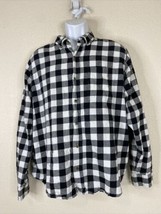 Magellan Men Size XL Black/White Check Button Up Shirt Long Sleeve - £5.38 GBP