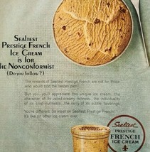 1965 Sealtest Prestige French Ice Cream Advertisement Look Magazine Food... - $459.19 MXN