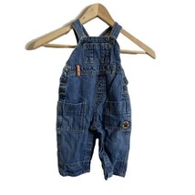 The Childrens Place Baby Boys Overall&#39;s Denim Jean Lined  Size 6-9 Months - $11.09