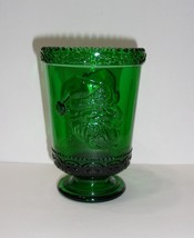 Mosser Glass Emerald Green Santa Claus Cup, Tumbler, Votive Candle Holder, Mug - £16.58 GBP
