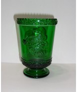 Mosser Glass Emerald Green Santa Claus Cup, Tumbler, Votive Candle Holde... - £16.40 GBP
