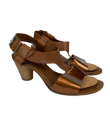 AGL Attilio Giusti Leombruni Heels Sandals 5.5 Brown Copper Patent Leath... - £54.97 GBP
