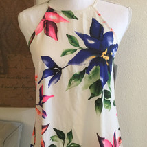 TIMING Women&#39;s Floral Casual Mini Dress Size M Short Halter Summer Dress - £23.49 GBP