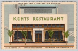 Atlantic City NJ Kents Restaurant Atlantic Avenue New Jersey Postcard C47 - $4.95