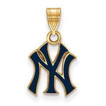 SS w/GP MLB  New York Yankees Small Enamel Pendant - £53.64 GBP