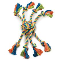 Grriggles Mighty Bright Tug Rugged Rope Dog Chew Toy, Rope Man-12&quot;L - $193.35 MXN+