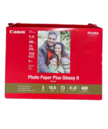 Canon Photo Printer Paper Plus High Glossy II PP-201 4&quot; x 6&quot; 400 sheets - $49.99