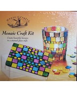 HOUSE OF CRAFTS Glass Mosaic Craft Kit - Make Trinket Box &amp; Votive Candl... - $31.78