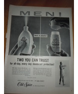 Old Spice Spray or Stick Deodorant Print Magazine Ad 1960 - $3.99