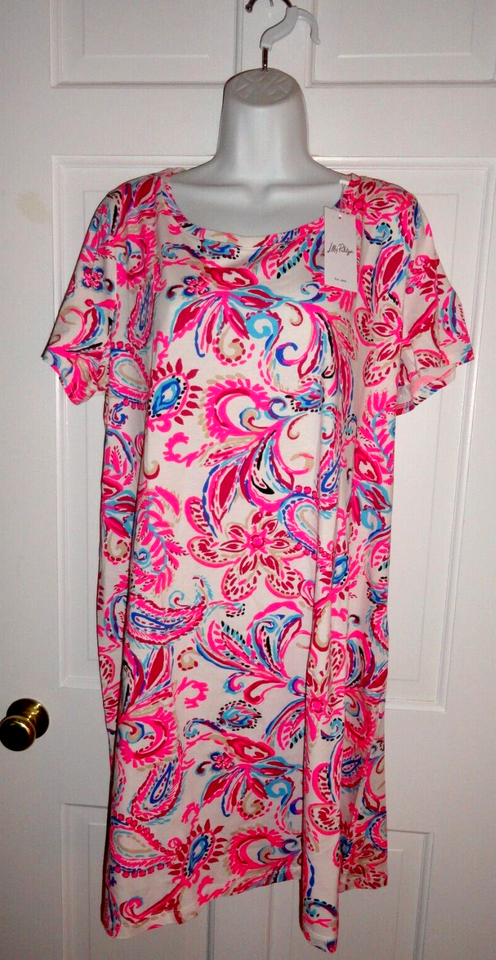 NWT LILLY PULITZER COCONUT FLITTING ABOUT CODY SHORT SLEEVE DRESS XXL - $74.99