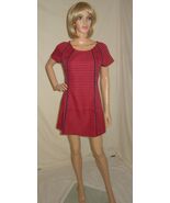 TAVI HOUNDSTOOTH red/navy FABRIC dress SIZE SMALL new - $1,250.80 MXN