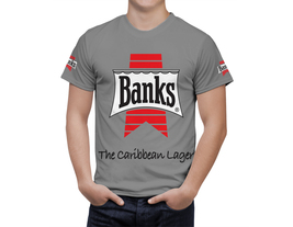 Banks Beer Gray T-Shirt, High Quality, Gift Beer Shirt - £25.08 GBP