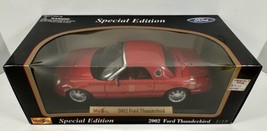 Maisto Special Edition 2002 Ford Thunderbird Diecast Car Red 1:18 New Not Sealed - $59.39