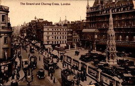 Valentines Postcard 1910s London-The Strand &amp; Charing Cross -BK39 - £1.57 GBP