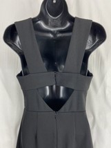 Adelyn Rae Sleeveless V-Neck Back Cut Out Side Slit Black Dress Party Si... - $14.24