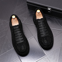 Men Punk Shoes Summer Autumn Men Rivets Fashion Loafers Personality Male Sneaker - £78.00 GBP