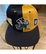 Vintage Notre Dame Snapback Hat Fighting Irish Cap Vtg Leprechaun 100% Wool - $69.99