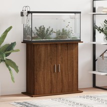 Aquarium Stand Brown Oak 81x36x73 cm Engineered Wood - £65.57 GBP