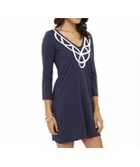 Lilly Pulitzer Blaire Pima Cotton Shift Dress Size XL Navy White Resort ... - €25,92 EUR