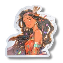 Pocahontas Fantasy Princess Vinyl Sticker (ZZ19), 2 in. - $2.90