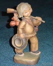 6&quot; Ferrandiz Anri &quot;Tracker&quot; Hand Carved Wood Figurine Italy Hunter Boy - GIFT! - £101.10 GBP