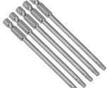 uxcell 5 Pcs 1/4&quot; Hex Shank T20 Magnetic Security Torx Screwdriver Bits ... - $18.99