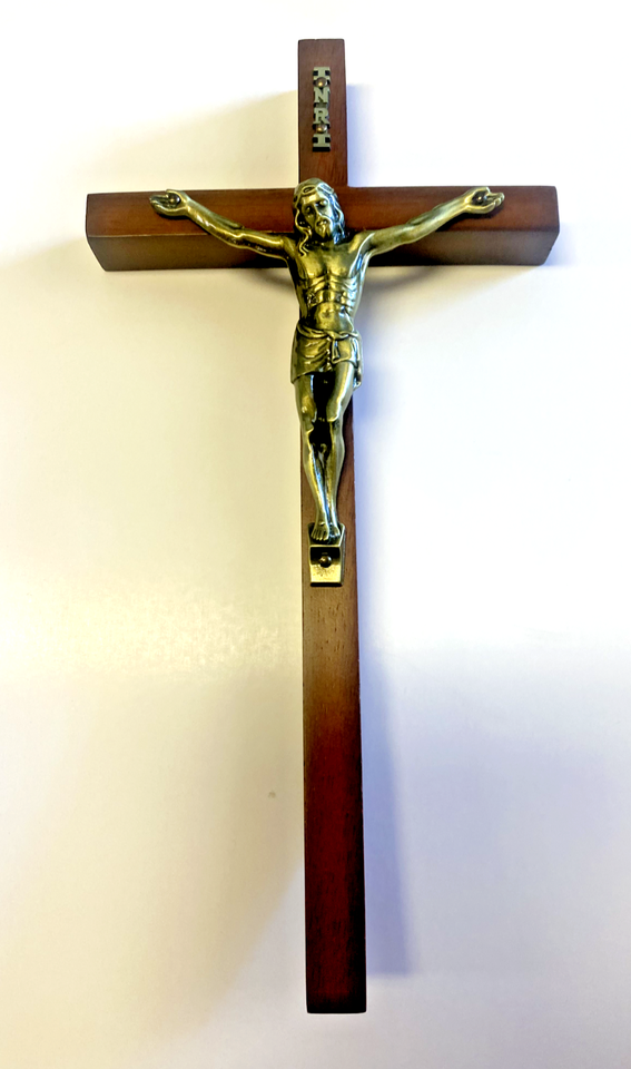 Maple Wood Crucifix, 10", New #AB-137