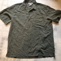 Columbia Mens Green plaid Shirt Button Down Sz  XL Short Sleeve Modal Blend - £20.55 GBP