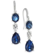 Charter Club Crystal and Stone Linear Drop Earrings - £14.21 GBP