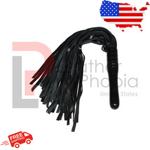 Real Cowhide Leather Flogger 50 Falls Thick BDSM Flogger Whip, Heavy Duty Whip - £73.02 GBP