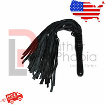 Real Cowhide Leather Flogger 50 Falls Thick BDSM Flogger Whip, Heavy Duty Whip - £74.73 GBP