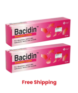 2X BACIDIN Antiseptic Cream For Burns, Abrasions, Wounds, Minor Skin Inf... - $25.74