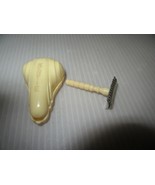 Vintage KEWTIE Mini Safety Razor With Hinged Case-Plastic Ivory Color-1 ... - $150.22 MXN