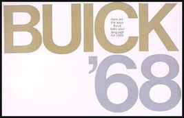 1968 Buick Brochure- GS400 GS350 Wildcat Skylark LeSabre Electra 225 Riviera 68 - $11.40