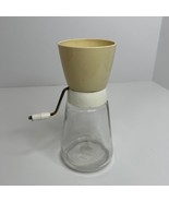 Vintage Gemco Nut Herb Spice Chopper Grinder Mill Beige Top w/Glass Base... - €14,70 EUR