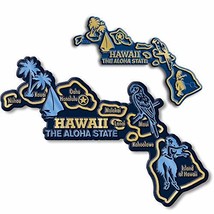 Hawaii State Map Giant &amp; Small Magnet Set by Classic Magnets, 2-Piece Se... - £7.12 GBP