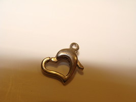 .925 Sterling Silver Floating Heart Lobster Clasp for Necklace Bracelet ... - £5.05 GBP