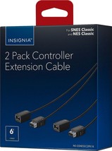 NEW Insignia Extension Cable Nintendo NES and SNES Classic Controllers 2-Pack - £5.47 GBP