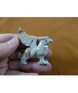 (Y-GRI-1) white Griffin eagle lion mystic fantasy gem Gemstone carving S... - £10.34 GBP