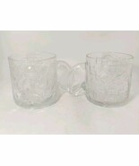 BATMAN FOREVER McDonalds 1995 Lot of 2 RIDDLER Embossed 3D Glass Mugs Cups - $211.55 MXN