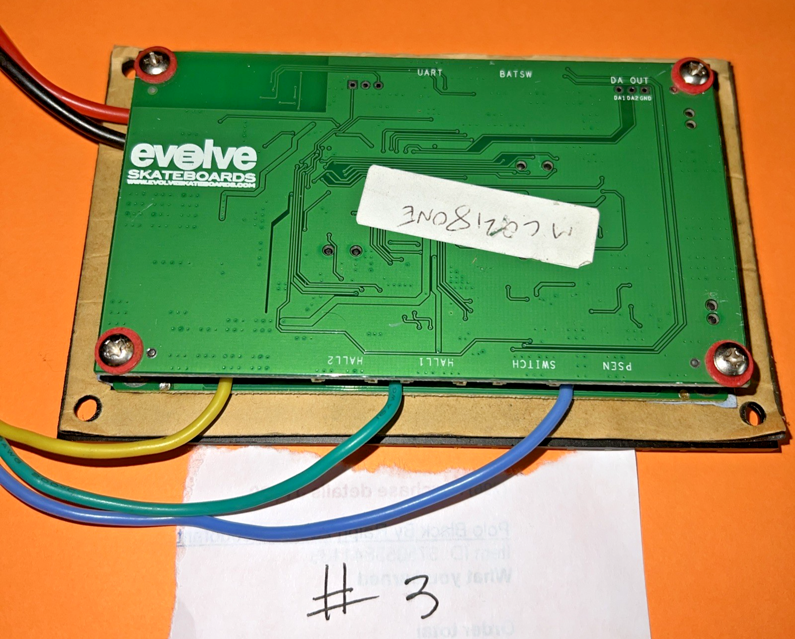 Evolve Carbon GT Electric Skateboard Motherboard Parts/Repair Bottom Pie... - $71.25