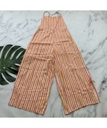Tularosa Andi Jumpsuit Size M Orange Pink Stripe Backless Side Tie Wide ... - $611.44 MXN