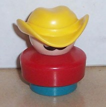 Vintage 90&#39;s Fisher Price Chunky Little People Farmer Ted figure #2555 FPLP - £7.54 GBP