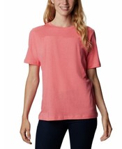 Columbia Womens Plus Size Graphic-Print T-Shirt 1X Salmon Heather - £22.02 GBP