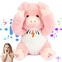 Peek A Boo Piggy Interactive Repeats What You Say Plush Talking Pig Toy Musical  - £47.95 GBP