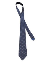 Geoffrey Beene Necktie Solid Navy With Red  NEW Silk Men&#39;s Tie Classic 5... - £8.62 GBP