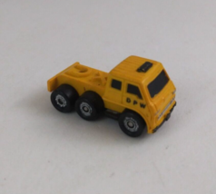 1988 Funrise Micro Machines Yellow Flatbed Truck Semi-Truck Rare - $16.48