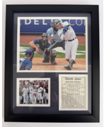 Framed Derek Jeter 3000th Hit New York Yankees Baseball 12x15 in Photo - $97.26 CAD