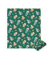Bluey and Bingo Christmas Presents Green Holiday Silky Soft Blanket Throw - $458.83 MXN